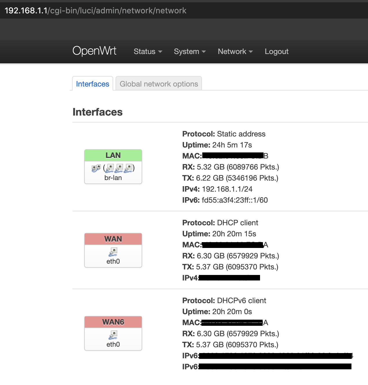 openwrt interfaces